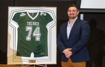 Brandon Fusco’s Jersey Retired By Slippery Rock University Brandon Fusco