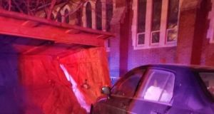 Crash Destroys Nativity