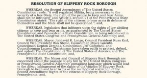 Resolution Of Slippery Rock Borough